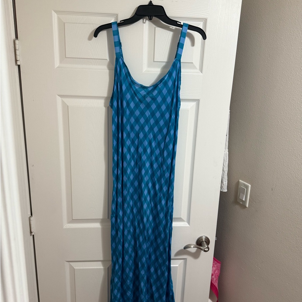 J. Crew Turquoise Plaid Dress